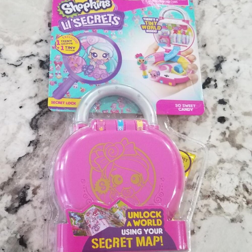NWT 🍭Shopkins Lil' Secrets So Sweet Candy Lock Toy 🍭 Sealed